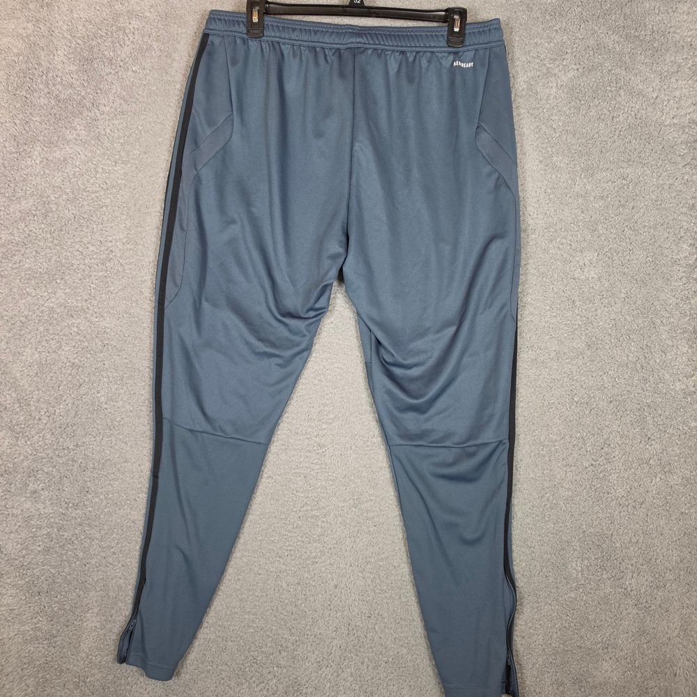 Adidas Track Pants Mens 2XL Tiro 19 Legacy Blue Track Soccer Training Gym NEW - Picture 8 of 11